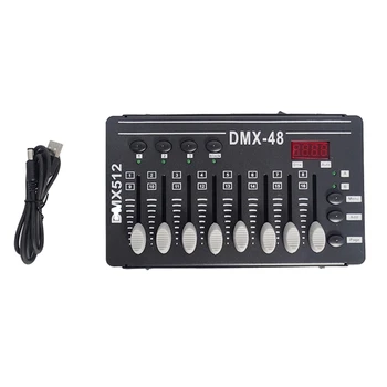 1 бр. DMX Контролер За управление на Dmx512 с Led светлина, лазерен проектор, движеща се глава, дим, студ