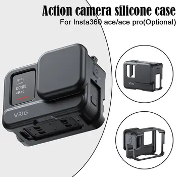 1 бр. Нов силиконов защитен калъф за Insta360 Ace/ace Pro, удароустойчив, който предпазва от падане калъф за фотоапарат, аксесоари за спортна камера
