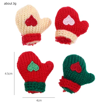 1 чифт куклено мини-ръкавици Памучни трикотажни мини-ръкавици за облекла, аксесоари за дома, занаяти ръчно изработени подаръци