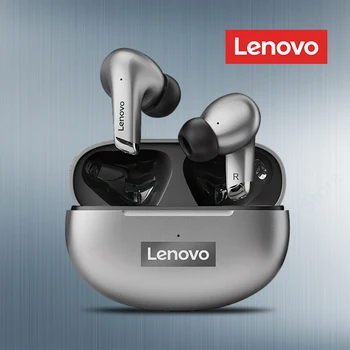 100% Оригинален спортен водоустойчив слушалки Lenovo LP5, безжични слушалки, Bluetooth, музикални HiFi слушалки с микрофон, слушалки 2021 Новост