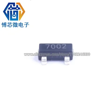 100ШТ 2N7002 100% чисто нов оригинален 7002 N-канален полеви транзистор SOT-23 (MOSFET)