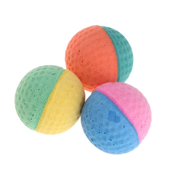 10шт Цветна топка за домашни любимци, онлайн топка за улов, цветни топки за риболов на ЕВА за къщата за кученца от средни кучета