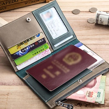 2024 Нова чанта за паспорт от естествена Кожа, Ретро Женски Пътен чантата си, Скоба за билет, Чанта за документи, притежател на паспорта карта, калъф за чантата