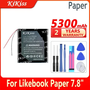 4100 mah/5300mAh KiKiss Нова Батерия За Likebook Mimas Paper 7,8 