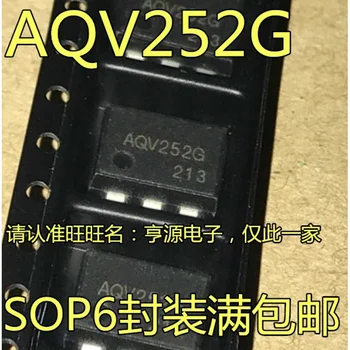 Aqv252g // Aqv252 Smd Sop6 Оптопара solid state relay чип-Управление на мощността