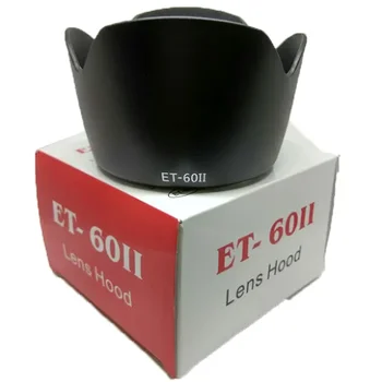 ET-60II сенник за обектив обектива на камерата с катарама във формата на лоба във формата на цвете за Canon EF 75-300 мм F/4-5.6 III, EF-S 55-250 мм F/4-5.6 с кутия