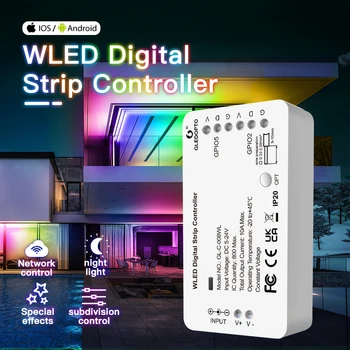 GLEDOPTO WLED Контролер led лента Smart Light 100 Динамичен Режим на осветление САМ WiFi APP Control 800 IC WS2812b WS2811 SK6812 Strip