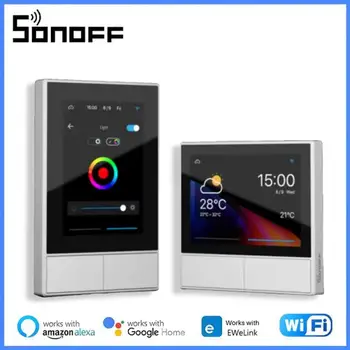 Itead SONOFF NS Panel Smart Scene Стенен Прекъсвач EU/ US Wifi Smart Thermostat Display Switch Управление на Ключа Чрез Ewelink Алекса Google Home