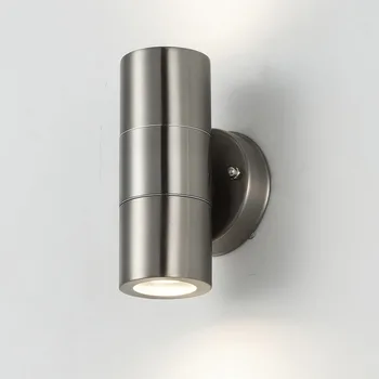 Led монтиран на стената лампа от неръждаема стомана, външен led монтиран на стената лампа, лампи, на верандата, led лампа на конзолата с мощност 10 W (от двете страни по 5 W)