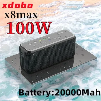 XDOBO X8 Max 100 Вата на ултра-висока мощност на Улицата преносим настолен Bluetooth-високоговорител, зареждане на мобилни устройства, водоустойчив компютърен субуфер TWS