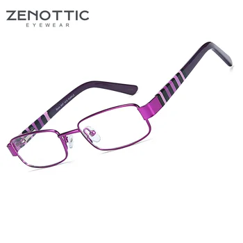 ZENOTTIC Детски очила за късогледство / Рецептурная рамки на Очила метална лекар по дентална медицина Очила в ивицата Дизайнерски Оптични рамки BT8011