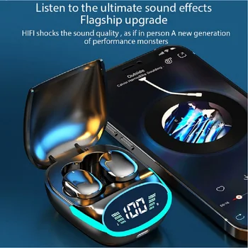 Безжични слушалки TWS Bluetooth 5.1 Слушалки TG06 HD Sound стерео слушалки зарядно устройство