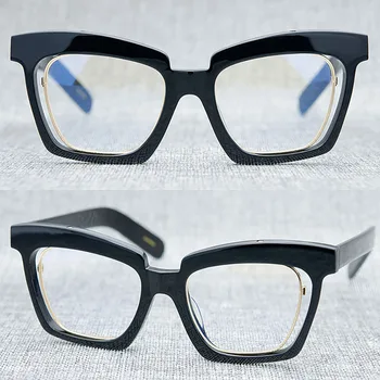 Висококачествени оптични очила Персонализирани тенденция издълбани художествени лещи за мъже Адаптивен дизайн на дрехи