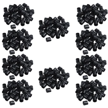 Гумени Капачки 400-Штучные Черни Гумени Тръби С Кръгла форма, Краищата на 10 мм
