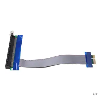Гъвкав плосък кабел PCIe за PCI express-удължител от 1x до 16x Странично FFC PCI-E 1x-1