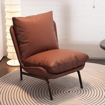 Дизайнерски столове за дневна в скандинавски стил, уникални ергономични столове за всекидневна с възглавници, подпрозоречни первази за подови настилки в хола, мебели за дома