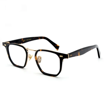 Дограма за мъже точки от ацетат в ретро рамки M-896, Япония, кръгли рамки за очила по рецепта за мъже, дамски късогледство 7285