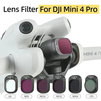 За DJI Mini 4 Pro Drone Gimbal Обектива на камерата Филтър UV/CPL/ND8/16/32/64 Комплекти, филтри NDPL Аксесоари за въздушна