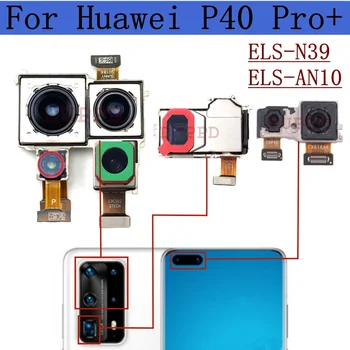 Задната част на предна камера за Huawei P40pro P40 Pro + Plus, изглед отпред, селфи, Широка модул основната камера, пронизващ назад, Гъвкави детайли