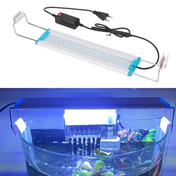 Зажимная лампа EU / US Plug Аквариумная led лампа 28/48 cm Водоустойчив аквариум за отглеждане на водни растения, Осветлението на