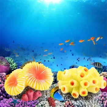 Имитация на кораловите ярки цветове, Имитация на бижутерия, Нови осем риби-дини, пъпеши, зоотовары, Аквариум, имитация на коралов цвят