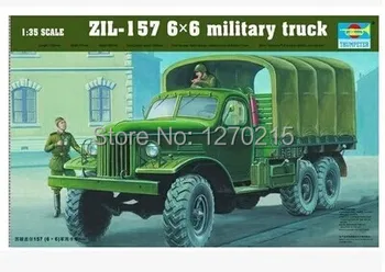Комплект пластмасови модели на военен камион Trumpeter 01001 1/35 ЗИЛ-157 6X6