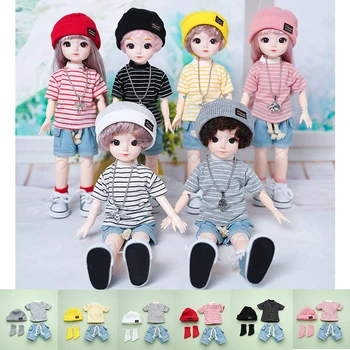 Модерен всекидневен костюм кукли 1/6 Bjd, стоп-моушън облекло 30 см, стоп-моушън дрехи, поли, аксесоари, кукла за момичета, играчка за подарък