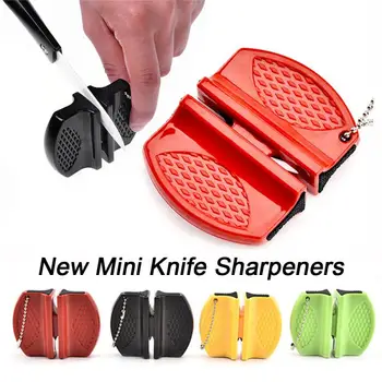 Нови Мини-острилки за ножове, керамични прът, острилка за точильных камъни, преносима острилка тип пеперуда за заточване на ножове на открито, каменни инструменти