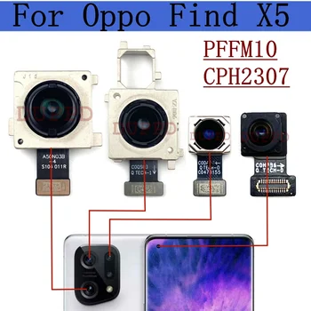 Оригинална Предна Камера за Обратно виждане За OPPO Find X5 PFFM10 CPH2307 С Широк Заден телефото обектив Сверхширокий Модул Основната Камера Гъвкав Кабел