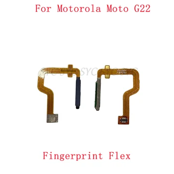 Оригиналната бутон сензор за пръстови отпечатъци, гъвкав кабел за Motorola Moto G22, резервни части за докосване скенер на Motorola Moto G22