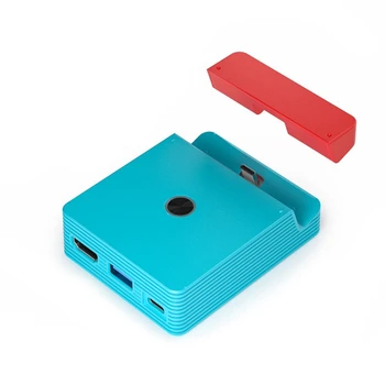Проекционная база за докинг станция Switch Magnetic Casting, съвместими с Nintendo Ns Oled-домакин, Casting Red & Blue