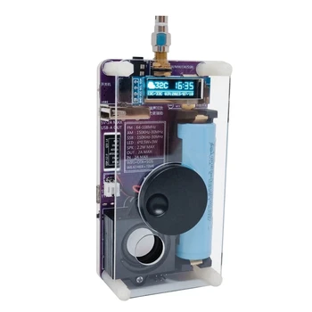 Прозрачно сварное SSB-полнодиапазонное радио, высокочувствительное радио с батерия 2500 mah 18650