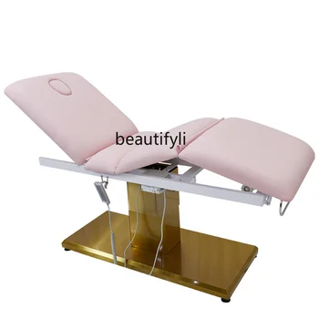 Розова Електрическа косметичка, татуировка-диван за корекция на фигурата, лифтинг и складное татуировка-стол, медицински масажи