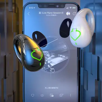 Скоба за Bluetooth слушалка с Висока разделителна способност AX11 Костната Проводимост Външен Звук Костната Проводимост Ушния Скоба, Не Травмирующий Ухото Стерео