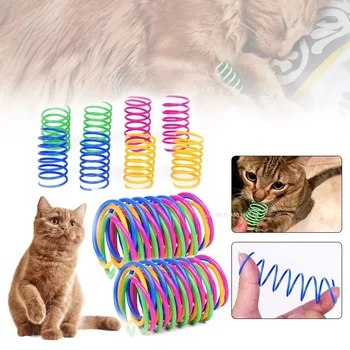 Спирала пружини за коте, играчки за котки, интерактивен сензор, играчка за котки, многоцветни система, играчки за котки, стоки за домашни любимци