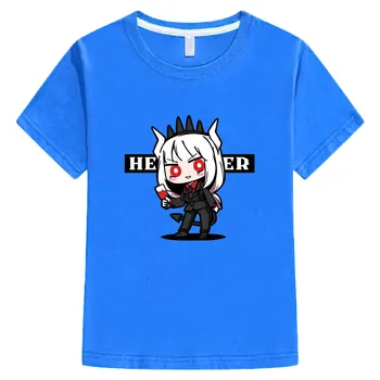 Тениска с аниме-принтом Helltaker Aesthetic Regular Fit от 100% памук, Сладка тениска с мангой /комиксами Funko Pop За момчета/момичета, Страхотни тениски