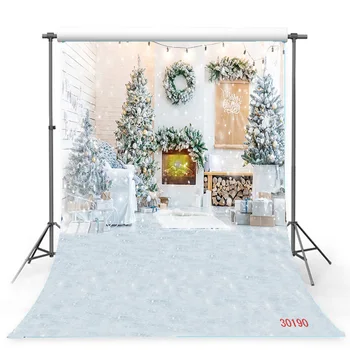 Фон за снимки Коледно SHUOZHIKE, Снежна подарък, декорация за партита, детски банер, празничен подпори за фото студио, DN-08