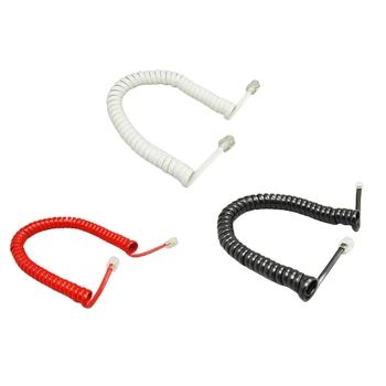 Четырехжильный кабел за телефонната слушалка 6-крак модулен спирален кабел за телефон