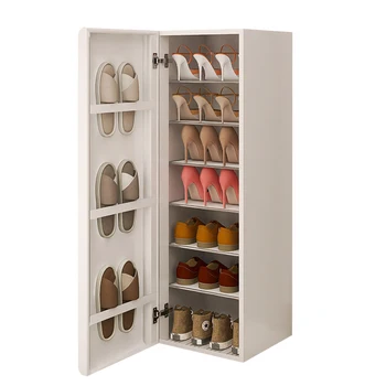 Шкаф за обувки голям капацитет за влизане в къщата, богат на функции и минималистичная спалня, малък шкаф за обувки, за да влезете